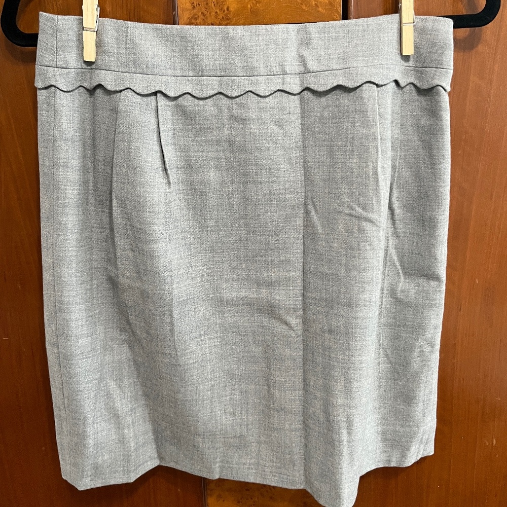 Gray J. Crew Pencil Skirt